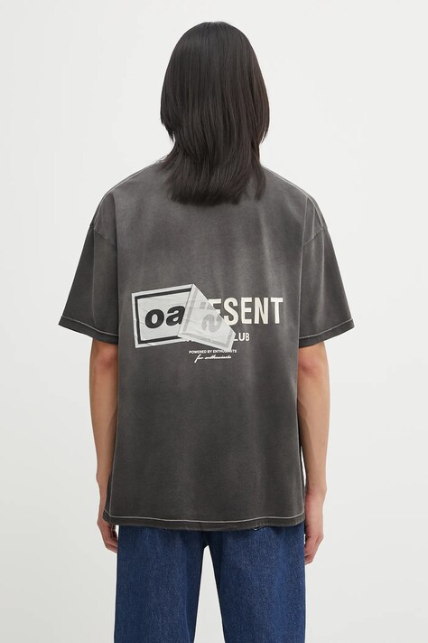 Represent t-shirt bawełniany Oasis Owners Club męski kolor szary z nadrukiem OCM100009