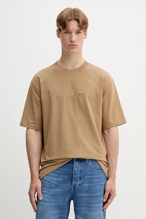 Μπλουζάκι adidas Originals Essentials χρώμα: πράσινο, JW3538