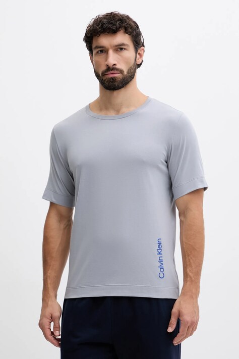 Calvin Klein Performance tricou culoarea gri, cu imprimeu, LVGMF5K106