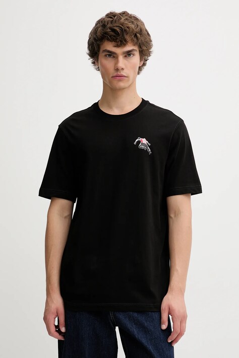 Diesel t-shirt bawełniany T-ADJUST-T3 męski kolor czarny z nadrukiem A18668.0QIAM