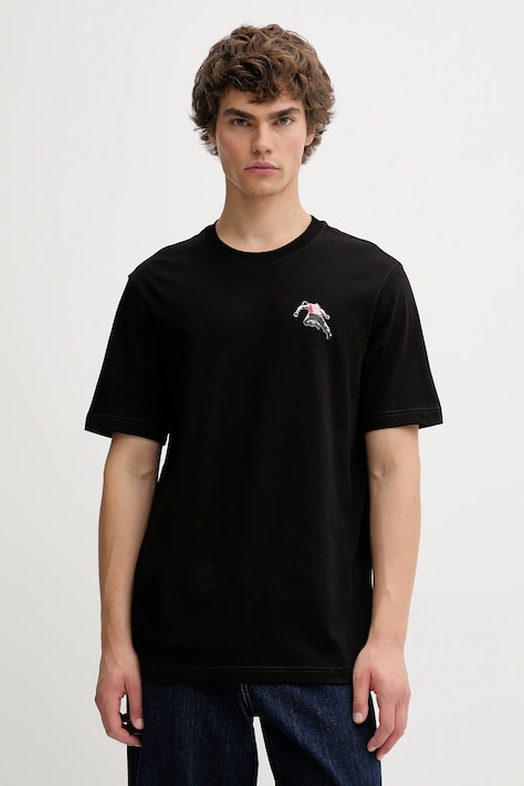 Diesel t-shirt bawełniany T-ADJUST-T3 męski kolor czarny z nadrukiem A18668.0QIAM