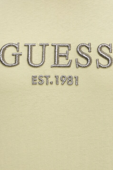 Guess t-shirt bawełniany męski kolor zielony z aplikacją M5BI09 K8FQ4
