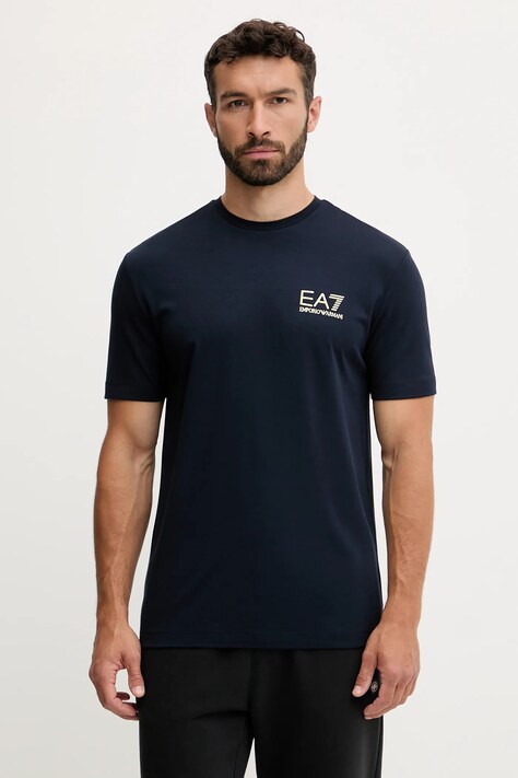 EA7 Emporio Armani t-shirt męski kolor granatowy z nadrukiem AF13739.7M000666