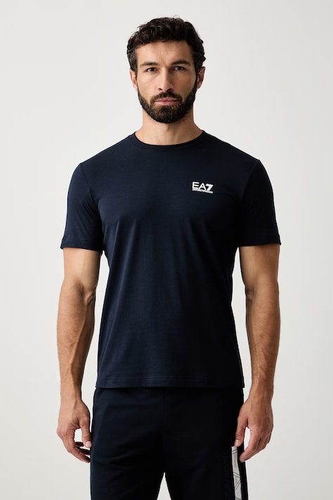 EA7 Emporio Armani T-shirt basic męski bawełniany granatowy PJVPZ.8NPT25