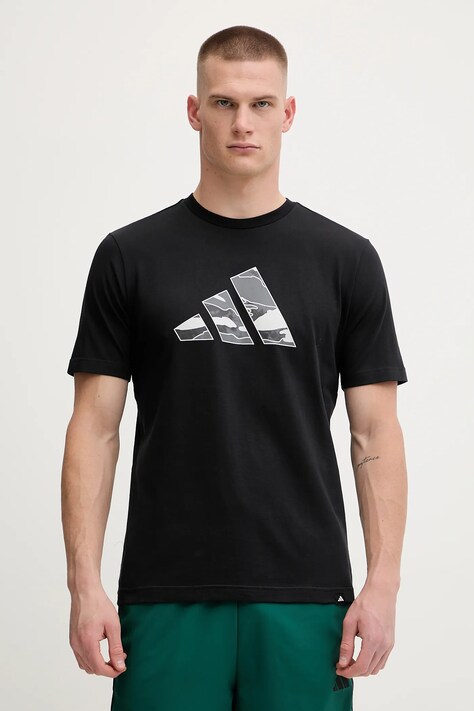 adidas t-shirt bawełniany męski kolor czarny z nadrukiem JM6381