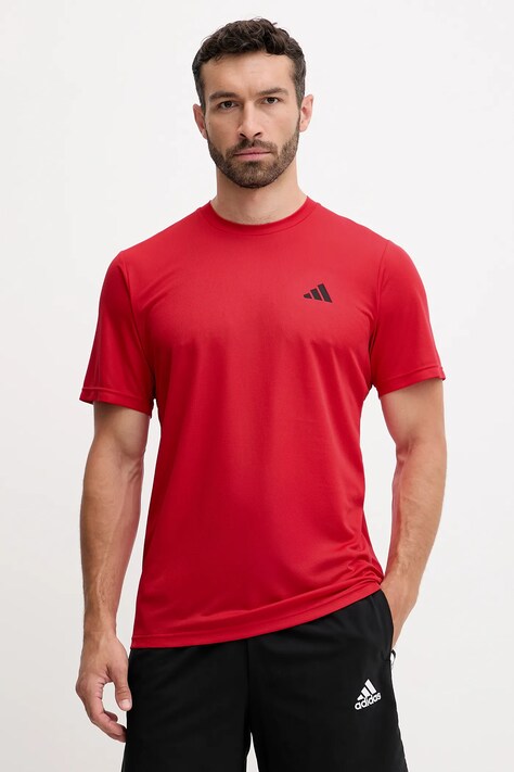 adidas Performance t-shirt treningowy Train Essentials męski kolor czerwony melanżowy JC5194