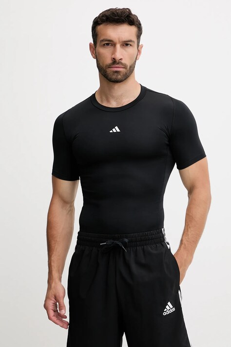 adidas Performance t-shirt treningowy Techfit męski kolor czarny gładki JP4674