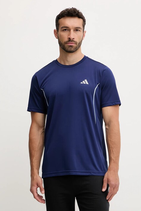 adidas Performance t-shirt treningowy INTENSITY męski kolor granatowy wzorzysty JZ8491