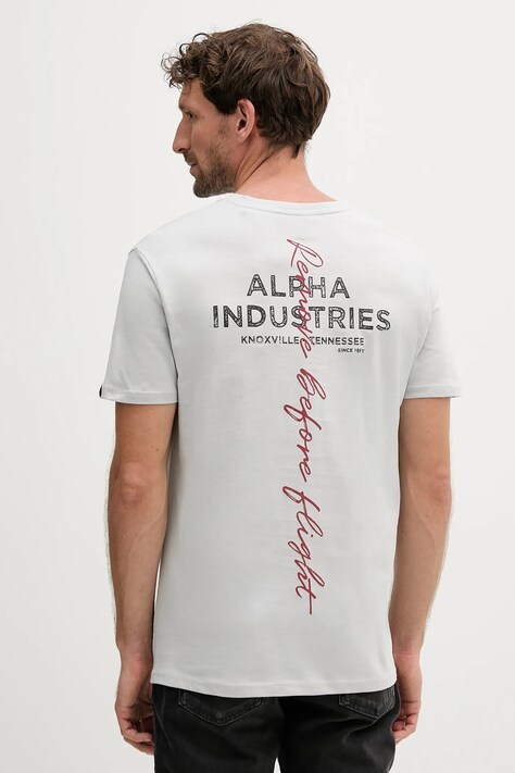 Alpha Industries t-shirt bawełniany męski z nadrukiem 148516.666