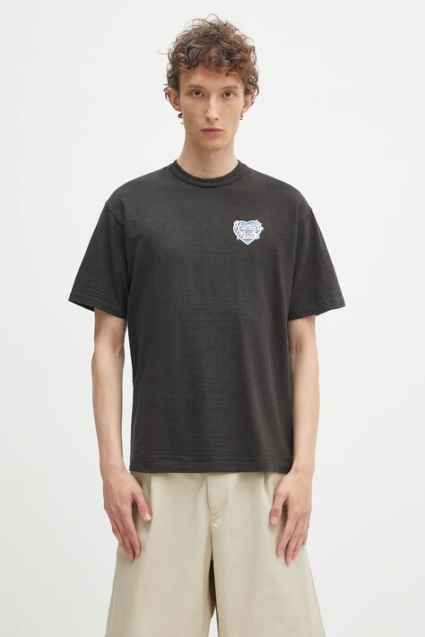 Human Made t-shirt bawełniany męski kolor czarny z nadrukiem HM29TE005