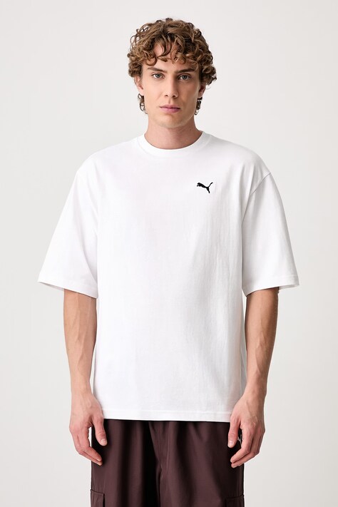 Puma футболка basic чоловіча бавовняна Wardrobe Essential біла 629645