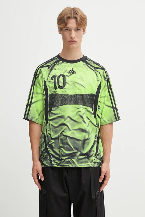 adidas Originals tricou Adilenium Tg Je culoarea verde, cu imprimeu, KF8524