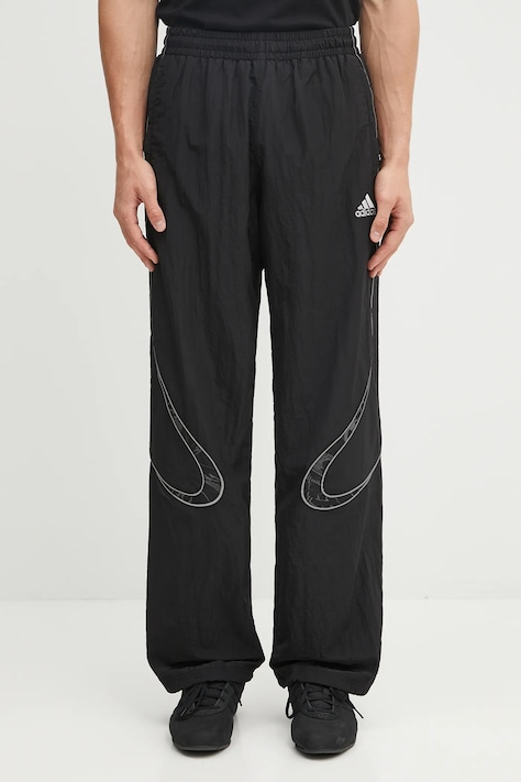 adidas Originals pantaloni de trening Adilenium Tg Tp culoarea negru, cu imprimeu, KF8521