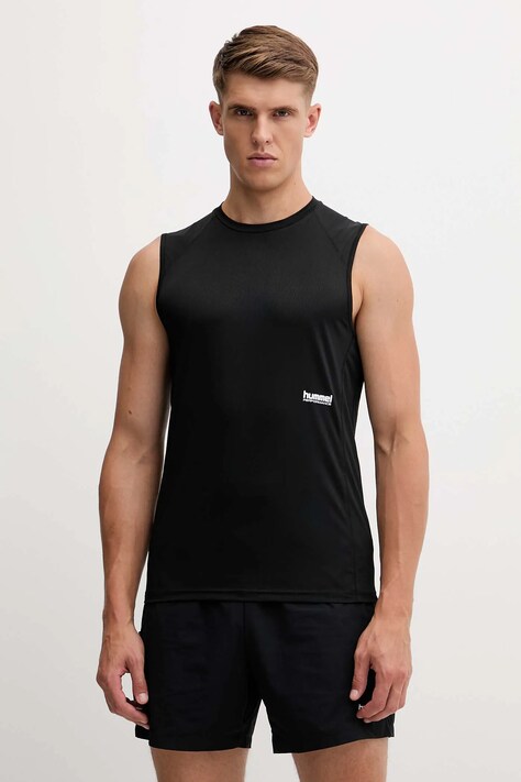Hummel t-shirt treningowy kolor czarny 229886.