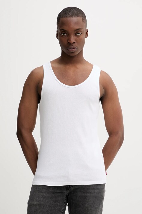Levi's top bawełniany 2-pack kolor biały 001MP