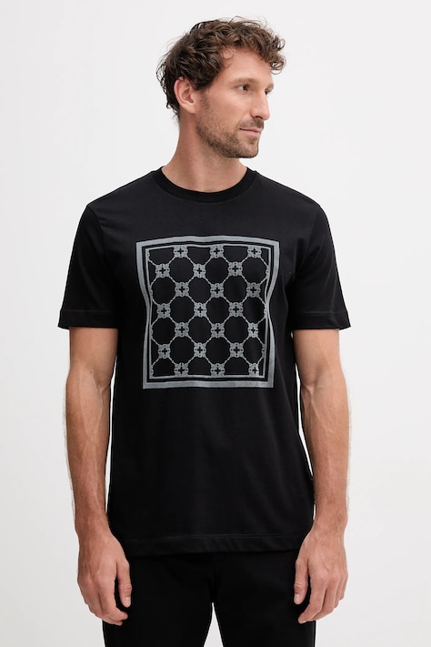 Joop! t-shirt bawełniany męski kolor czarny z nadrukiem 30047429