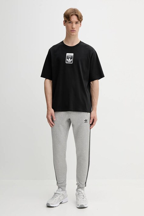 Βαμβακερό μπλουζάκι adidas Originals Graphic Os Ss T ανδρικό, χρώμα: μαύρο, JV7569