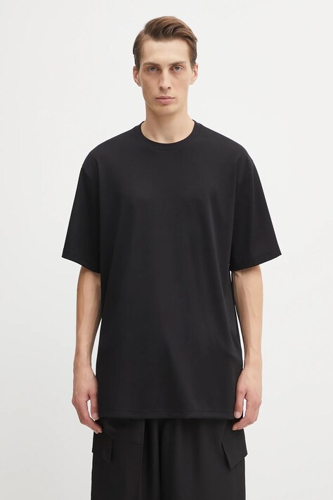 Y-3 maglieta con aggiunta di lana Premium Short Sleeve uomo colore nero JX7279