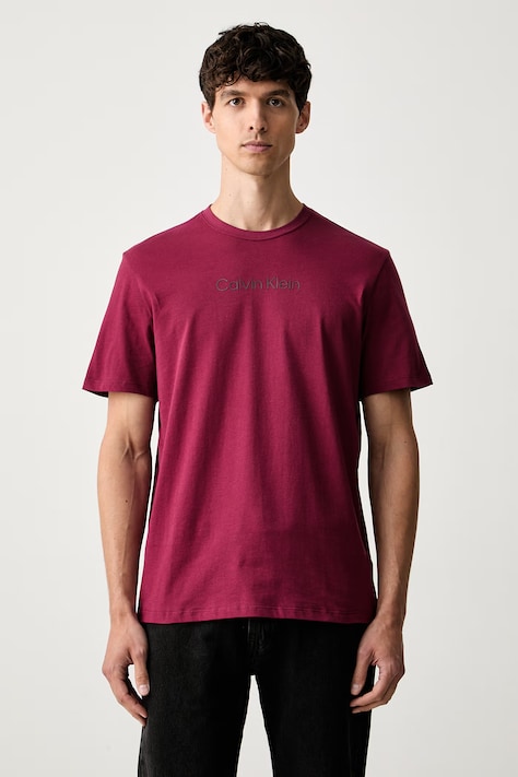 Calvin Klein T-shirt basic męski bawełniany bordowy LV04LD230G