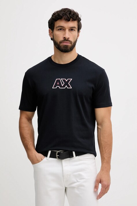 Armani Exchange t-shirt bawełniany męski kolor granatowy XM001912 AF10362