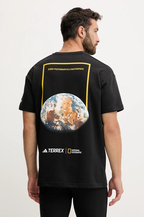 adidas TERREX tricou sport culoarea negru, cu imprimeu, KC2352