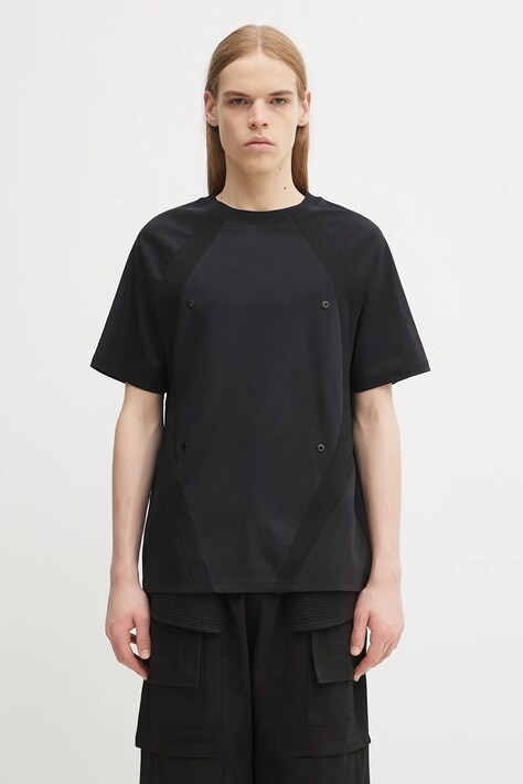 Heliot Emil t-shirt bawełniany męski kolor czarny gładki PREAW25_M_09_140_BLK01