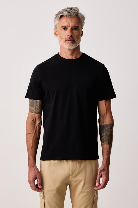 Calvin Klein Jeans T-shirt męski bawełniany czarny LV04RD254G