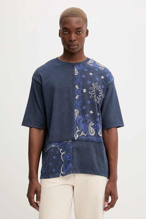 Desigual tricou din bumbac BACK CUTTING PAI cu imprimeu, 25WMTK37