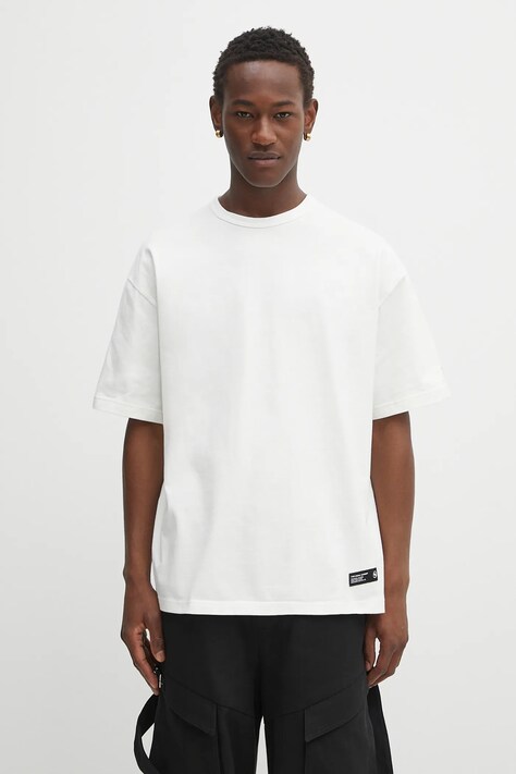 NEIGHBORHOOD t-shirt bawełniany classic crewneck męski kolor biały gładki 251FPNH.CSM04
