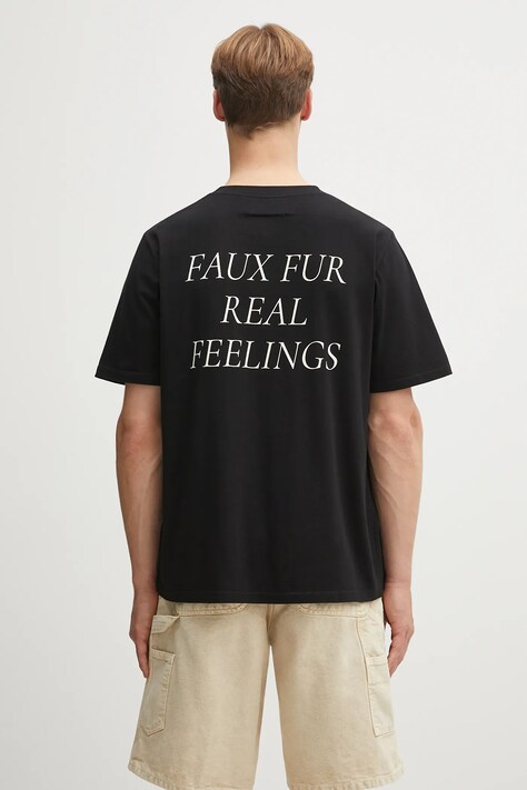 MM6 Maison Margiela t-shirt bawełniany męski kolor czarny z nadrukiem SH2GC0031.M20048.900