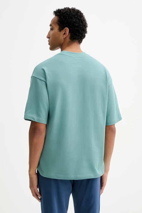 Calvin Klein Underwear t-shirt bawełniany męski kolor turkusowy z aplikacją LV00NM2929