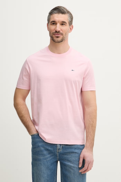 Бавовняна футболка Paul&Shark Knitwear колір синій однотонна 99311005