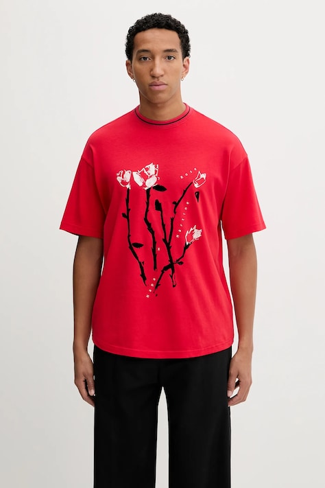 Napapijri t-shirt in cotone Napapijri x Martine Rose uomo colore rosso NP0A4I56RB11
