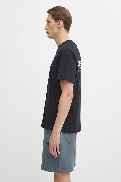 Helmut Lang t-shirt bawełniany męski kolor czarny z nadrukiem P04HM507