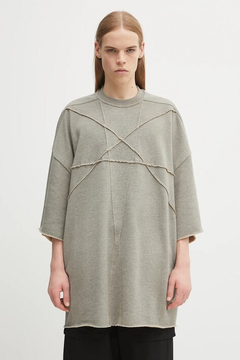 Rick Owens DRKSHDW t-shirt Tommy T męski kolor szary gładki DU02E7259.FGMET2