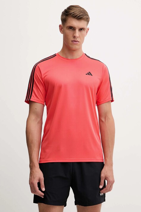 adidas Performance t-shirt treningowy Te-Es Base 3S męski kolor pomarańczowy z nadrukiem KA7853