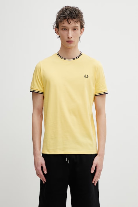 Fred Perry футболка чоловіча бавовняна жовта M1588V