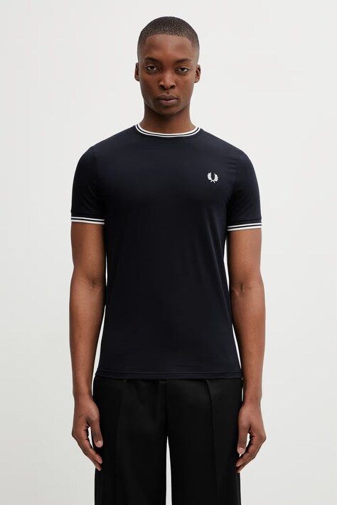 Fred Perry t-shirt męski bawełniany granatowy M1588V