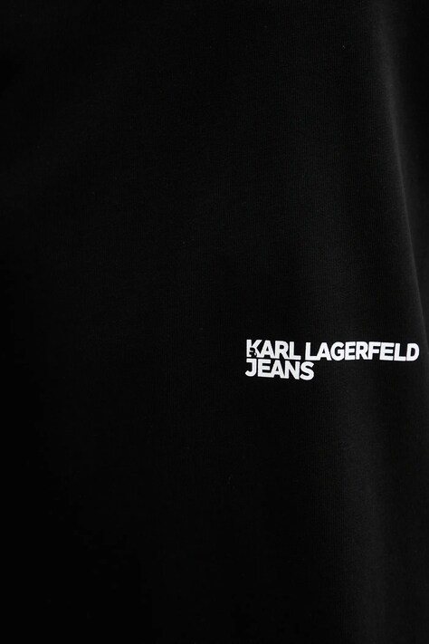 Бавовняна футболка Karl Lagerfeld Jeans — AW25-TSM19N, чорний — фото 5