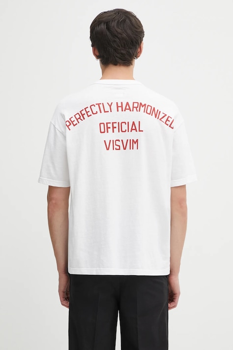 Tričko Visvim jumbo tee s/s pánske, biela farba, s potlačou, 125105010024