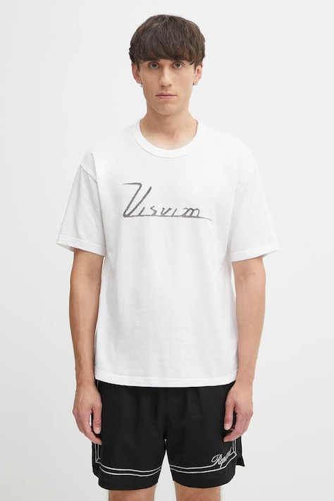 Tričko Visvim jumbo tee s/s pánske, biela farba, s potlačou, 125105010025