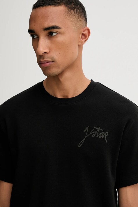 Бавовняна футболка G-Star Script — AW25-TSM1AR, чорний — фото 4
