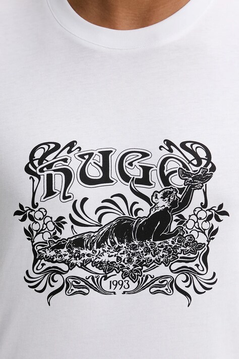 Бавовняна футболка HUGO Diwom — фото 5
