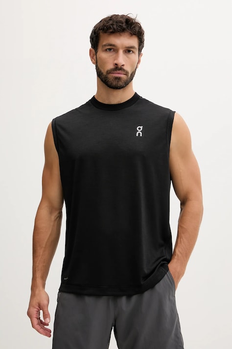 Tréninkové tričko On černá barva, 1MF11800553