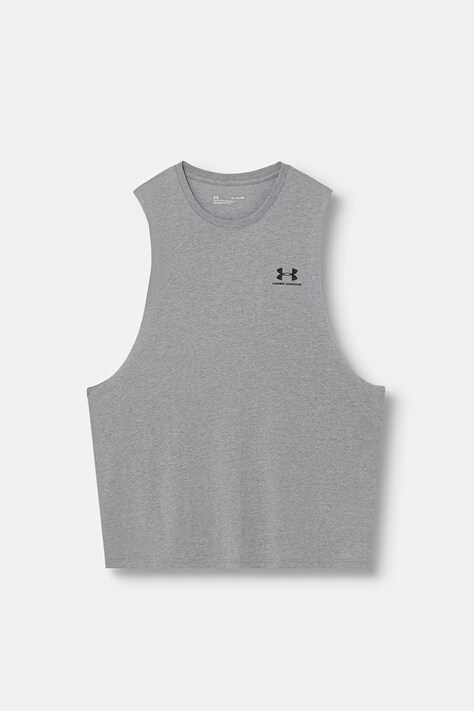 Under Armour top treningowy męski z bawełną szary 1329286