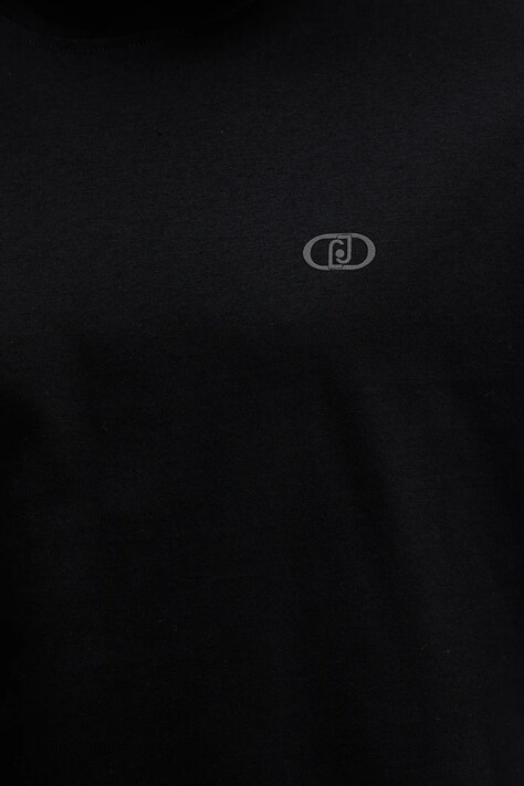 Liu Jo tricou din bumbac culoarea negru, uni, QXX077.J4799