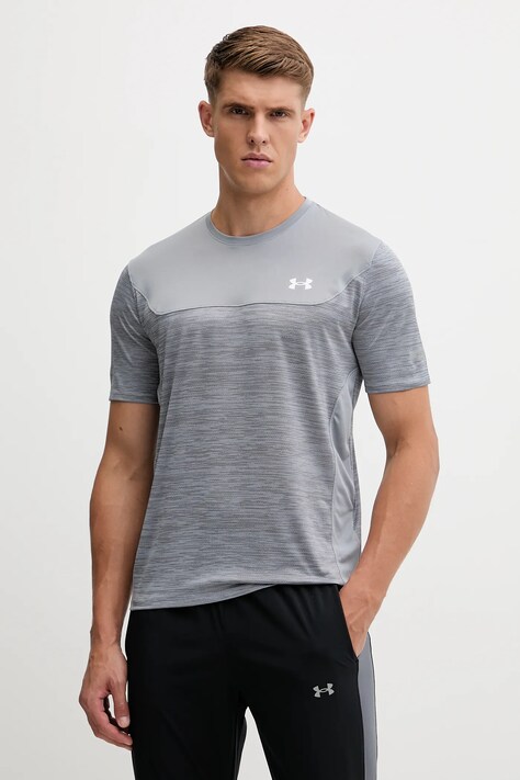 Under Armour t-shirt sportowy UA Tech Utility męski kolor szary gładki 6004965