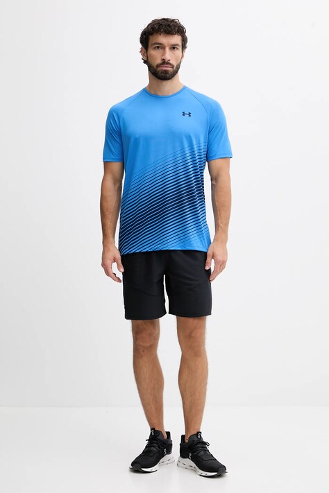 Under Armour t-shirt treningowy UA Tech Fade męski kolor niebieski 6005916