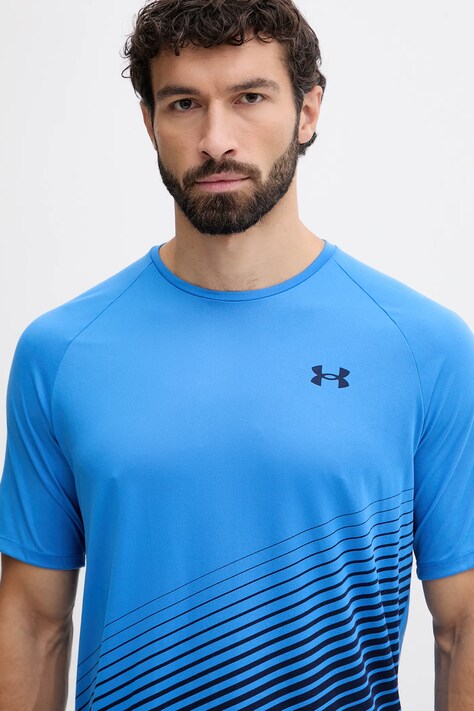 Тренувальна футболка Under Armour UA Tech Fade — AW25-TSM1DR, блакитний — фото 4