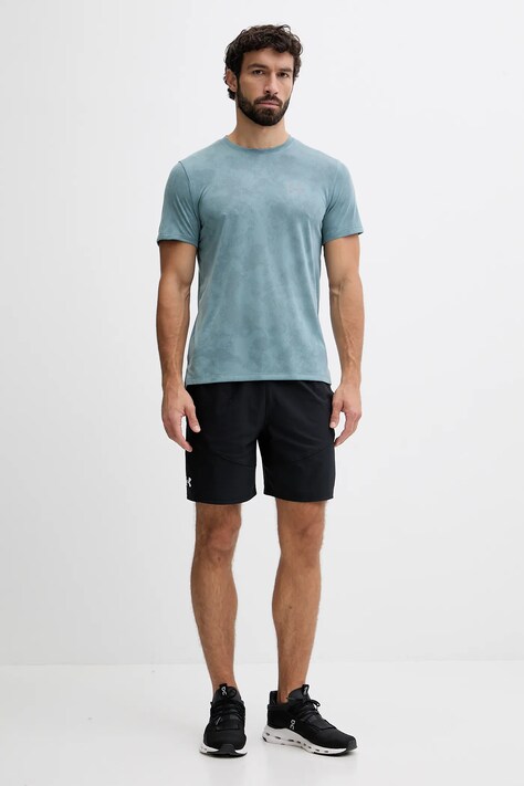 Under Armour t-shirt treningowy męski kolor zielony z nadrukiem 6006098